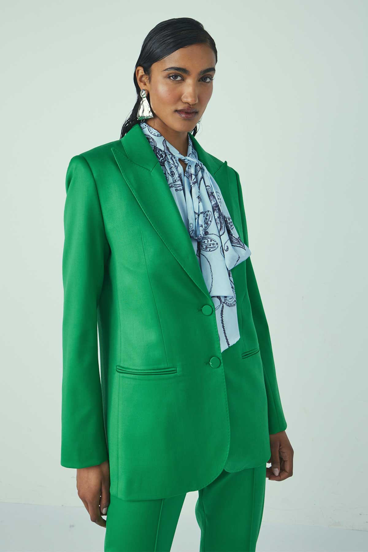 JACKET NO.J012 IN EMERALD GREEN