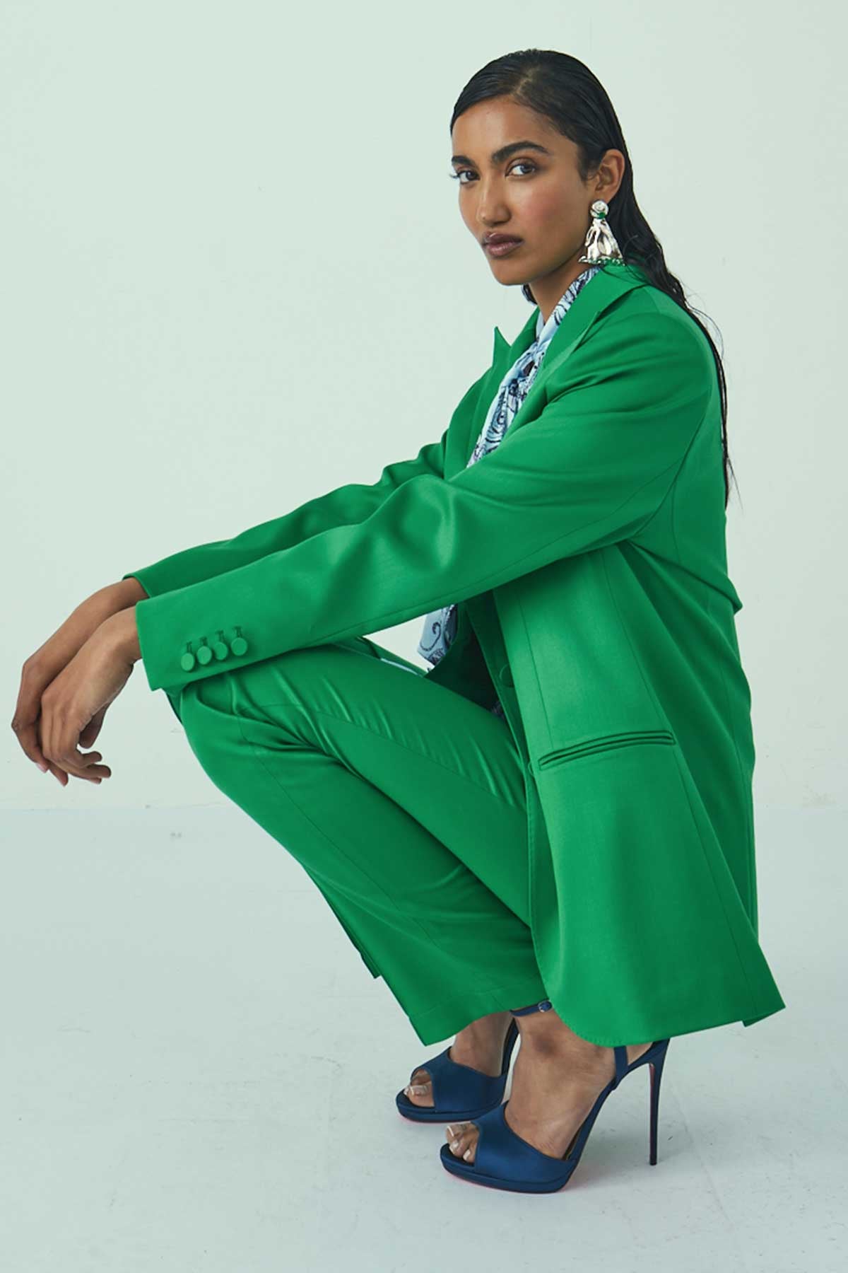 JACKET NO.J012 IN EMERALD GREEN